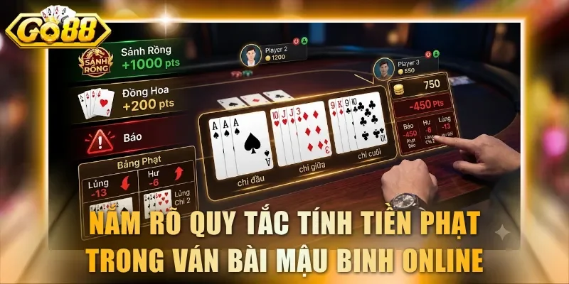 Nắm rõ về quy tắc tính tiền phạt trong ván bài Mậu Binh online