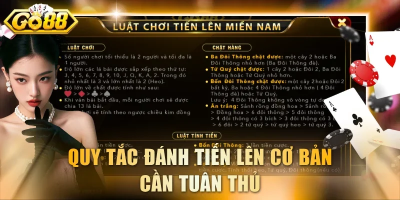 Quy tắc đánh Tiến lên cơ bản cần tuân thủ